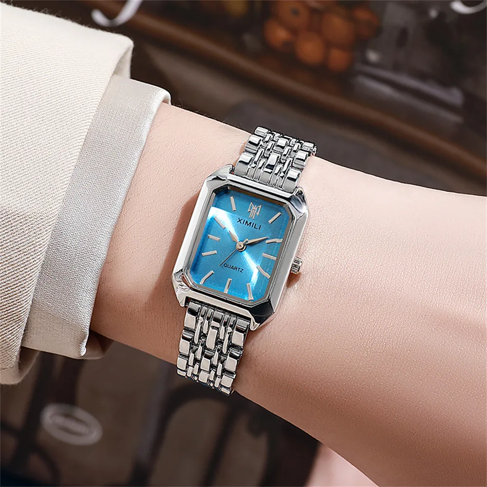 Fashion  New Stainless Steel Women's Business Casual Quartz Watch Light Luxury Women's Stainless Steel Student Watch display picture 6
