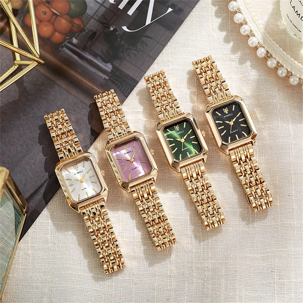 Fashion  New Stainless Steel Women's Business Casual Quartz Watch Light Luxury Women's Stainless Steel Student Watch display picture 11