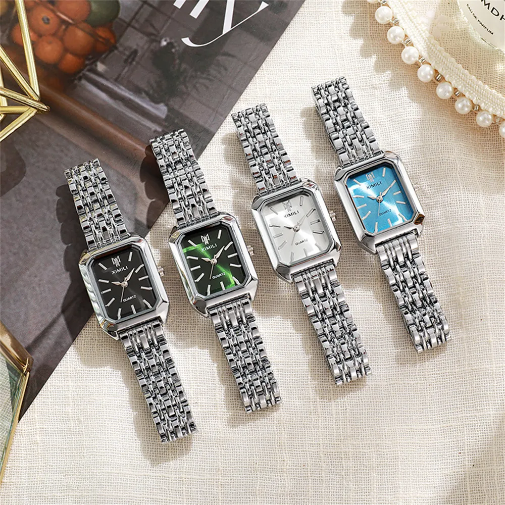 Fashion  New Stainless Steel Women's Business Casual Quartz Watch Light Luxury Women's Stainless Steel Student Watch display picture 12