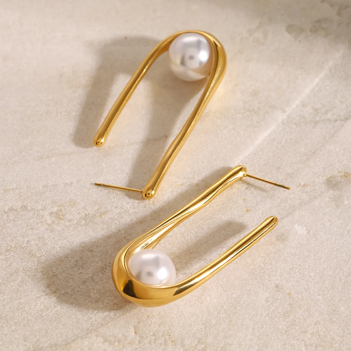 1 Pair Simple Style Classic Style Geometric 304 Stainless Steel Ear Studs display picture 10