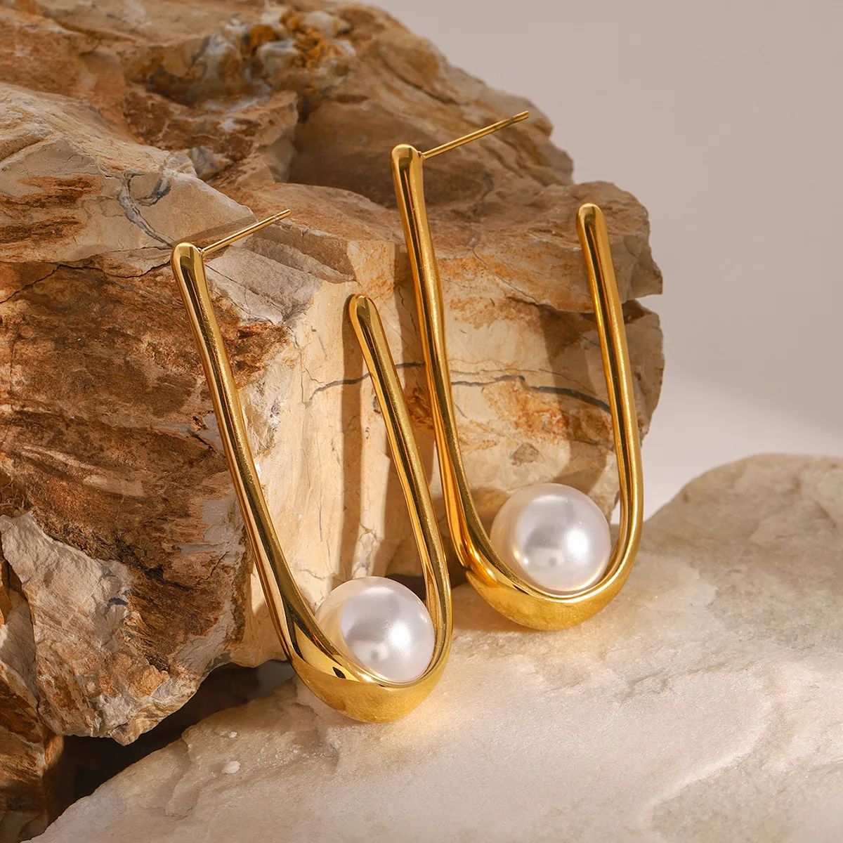 1 Pair Simple Style Classic Style Geometric 304 Stainless Steel Ear Studs display picture 13