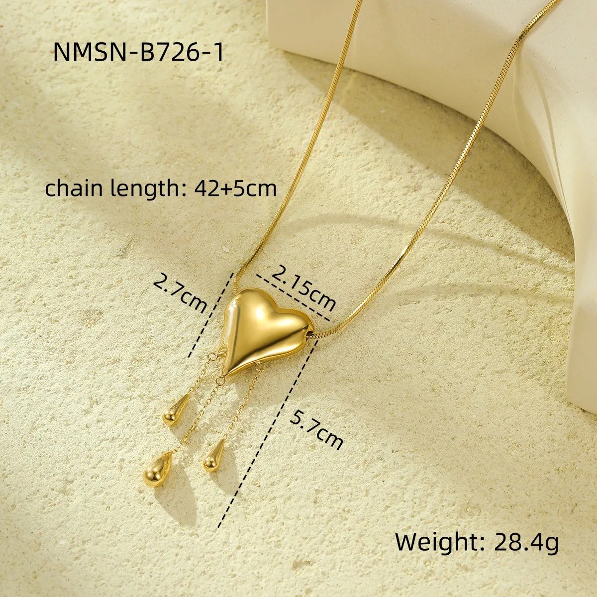 Classic Style Heart Shape 304 Stainless Steel Women's Pendant Necklace display picture 26