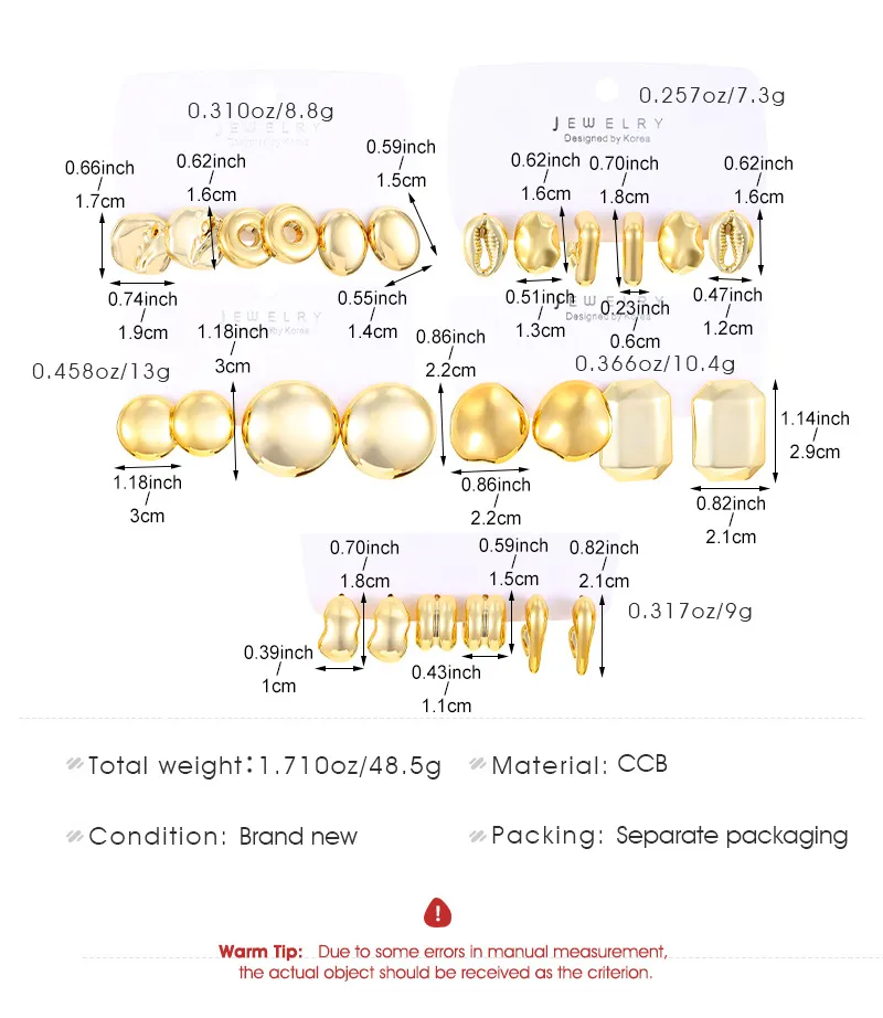 1 Set Elegant Lady Simple Style Geometric Quadrilateral Plating CCB Earrings display picture 1