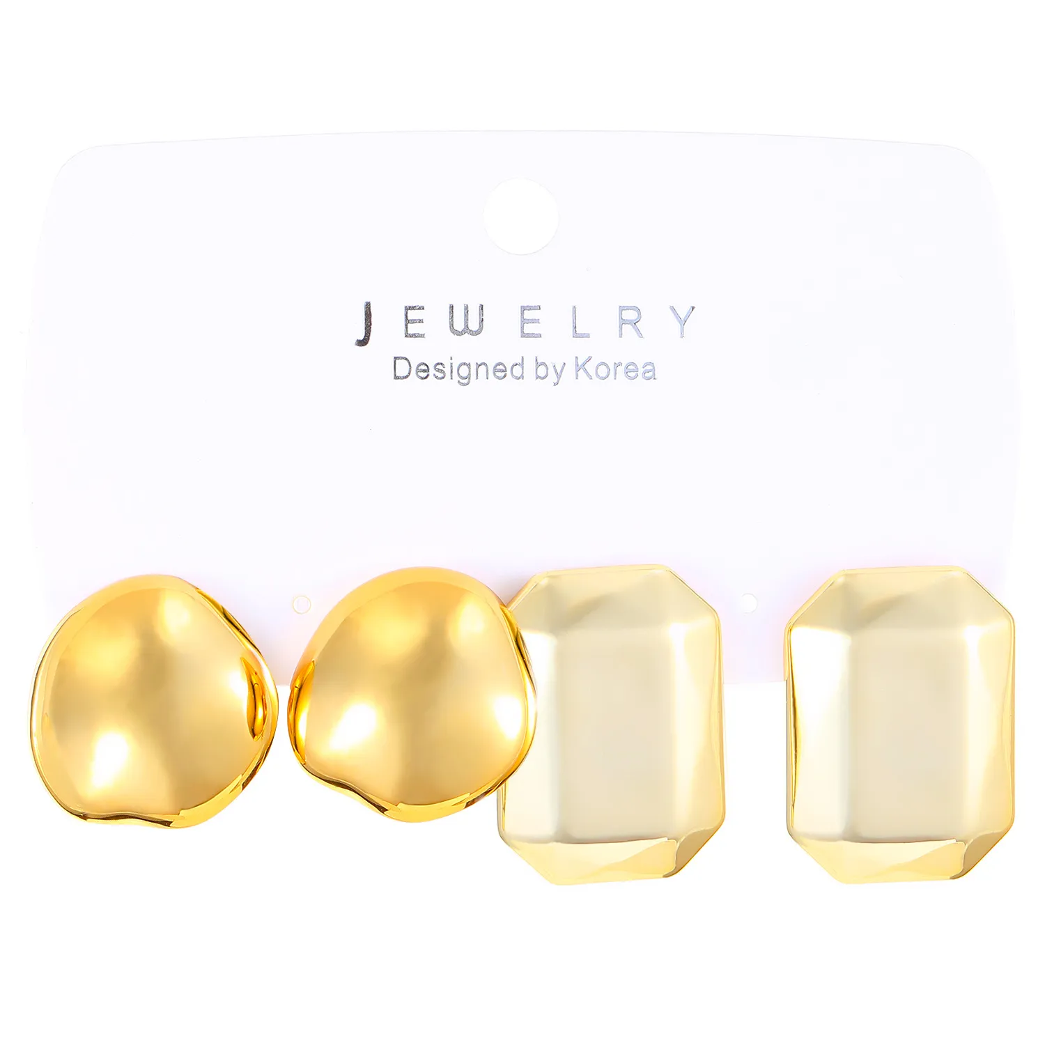 1 Set Elegant Lady Simple Style Geometric Quadrilateral Plating CCB Earrings display picture 9