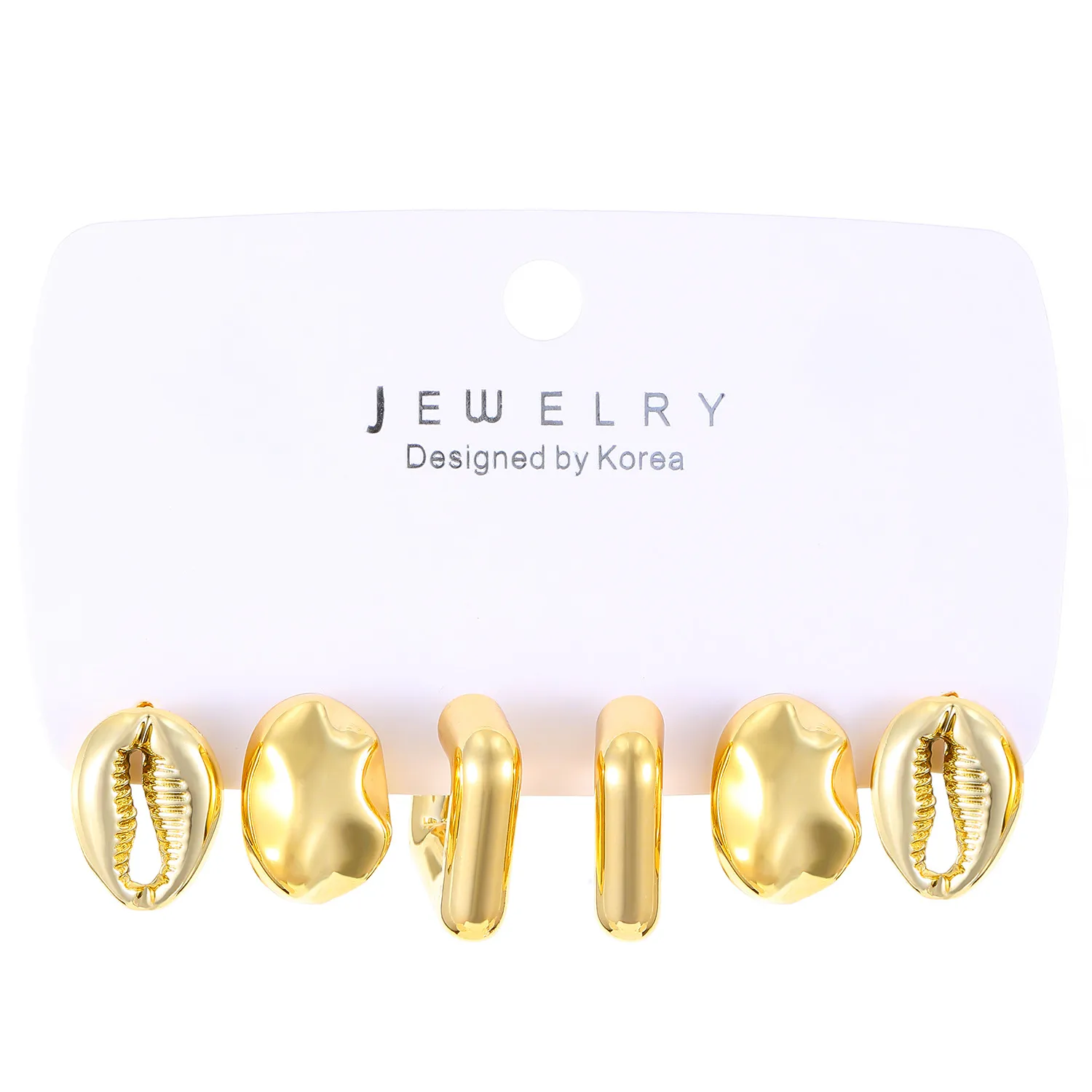 1 Set Elegant Lady Simple Style Geometric Quadrilateral Plating CCB Earrings display picture 11