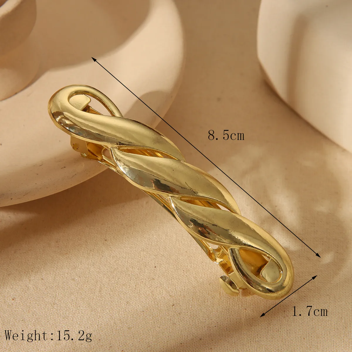Women's Cute Basic Solid Color Alloy Hair Clip display picture 8