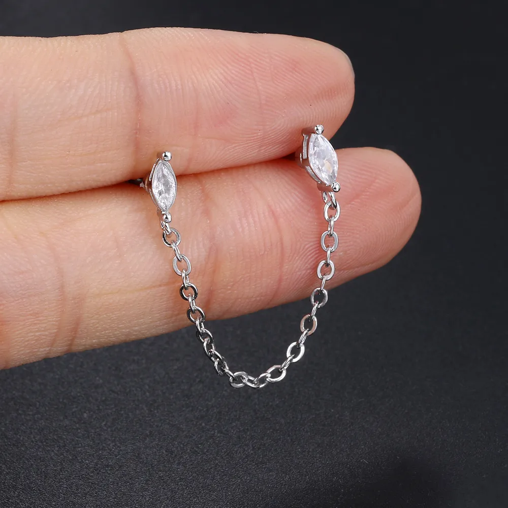 1 Piece Ear Cartilage Rings & Studs Hip-Hop U Shape Copper Ear Cartilage Rings & Studs display picture 5