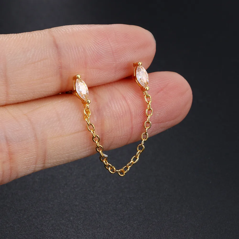 1 Piece Ear Cartilage Rings & Studs Hip-Hop U Shape Copper Ear Cartilage Rings & Studs display picture 4
