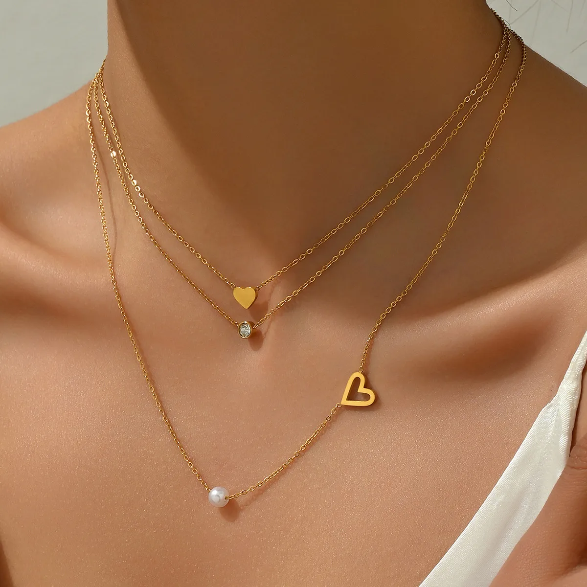 Classic Style Heart Shape 304 Stainless Steel Women's Pendant Necklace display picture 18