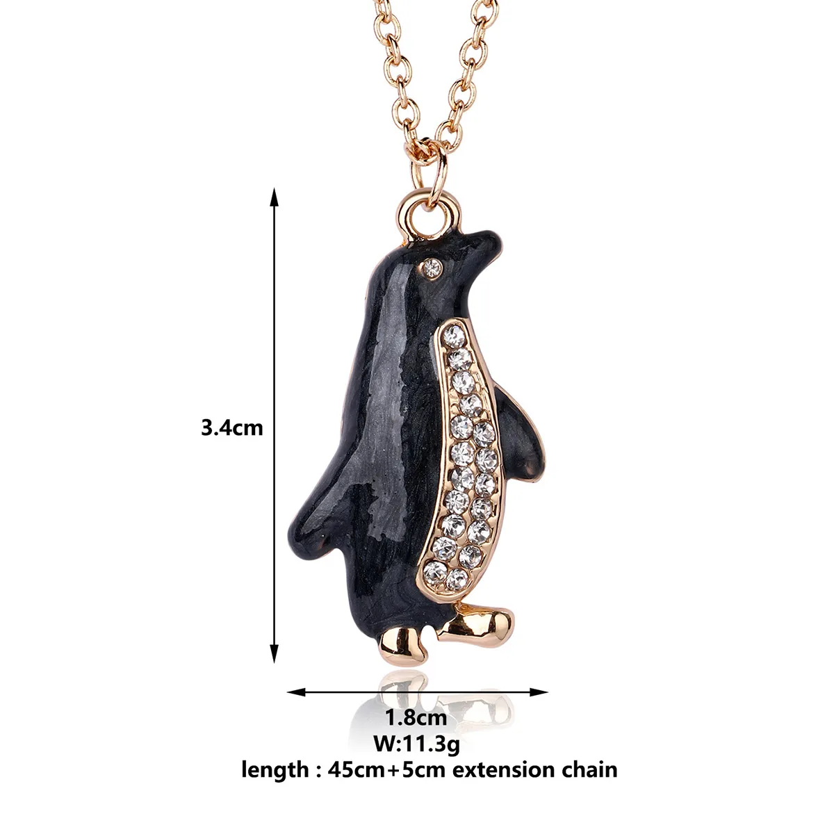 Cartoon Style Cute Romantic Penguin Alloy Wholesale Pendant Necklace display picture 1