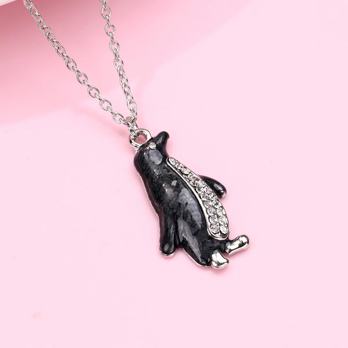 Cartoon Style Cute Romantic Penguin Alloy Wholesale Pendant Necklace display picture 14