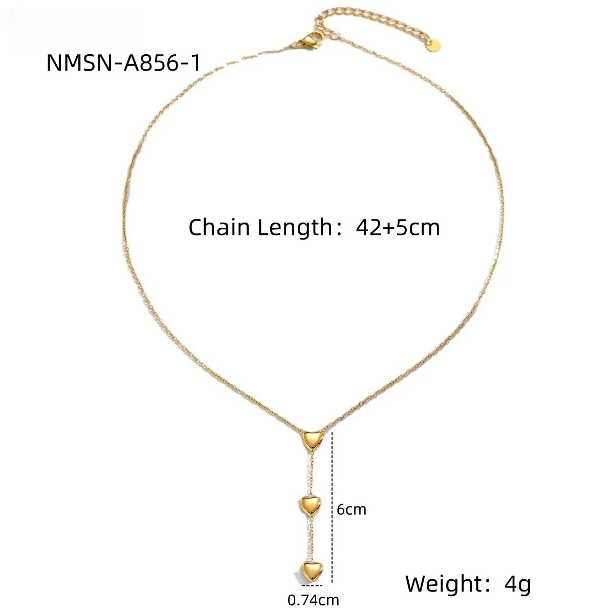 Classic Style Heart Shape 304 Stainless Steel Women's Pendant Necklace display picture 15