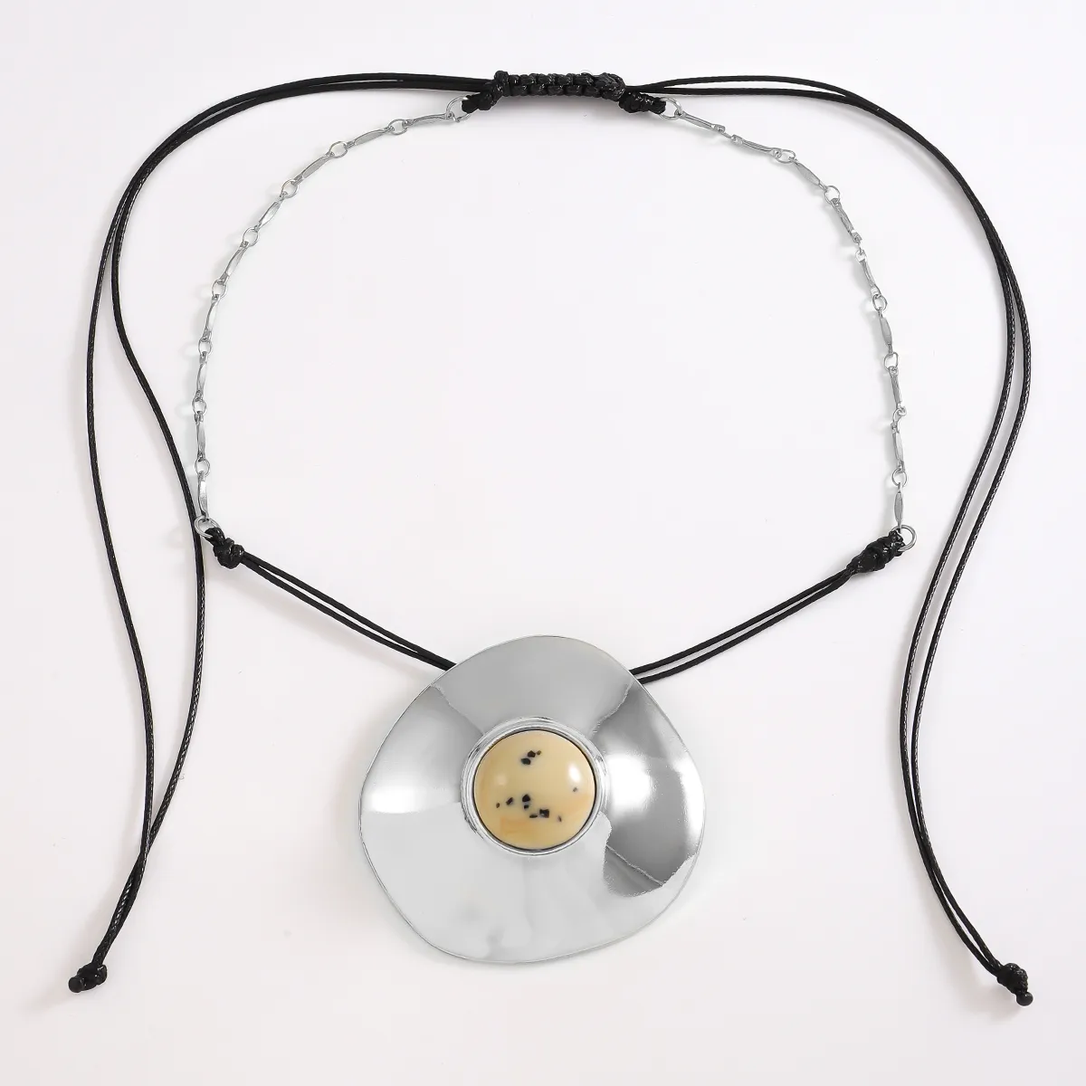 Casual Artistic Round Alloy Leather Rope Wholesale Pendant Necklace display picture 4