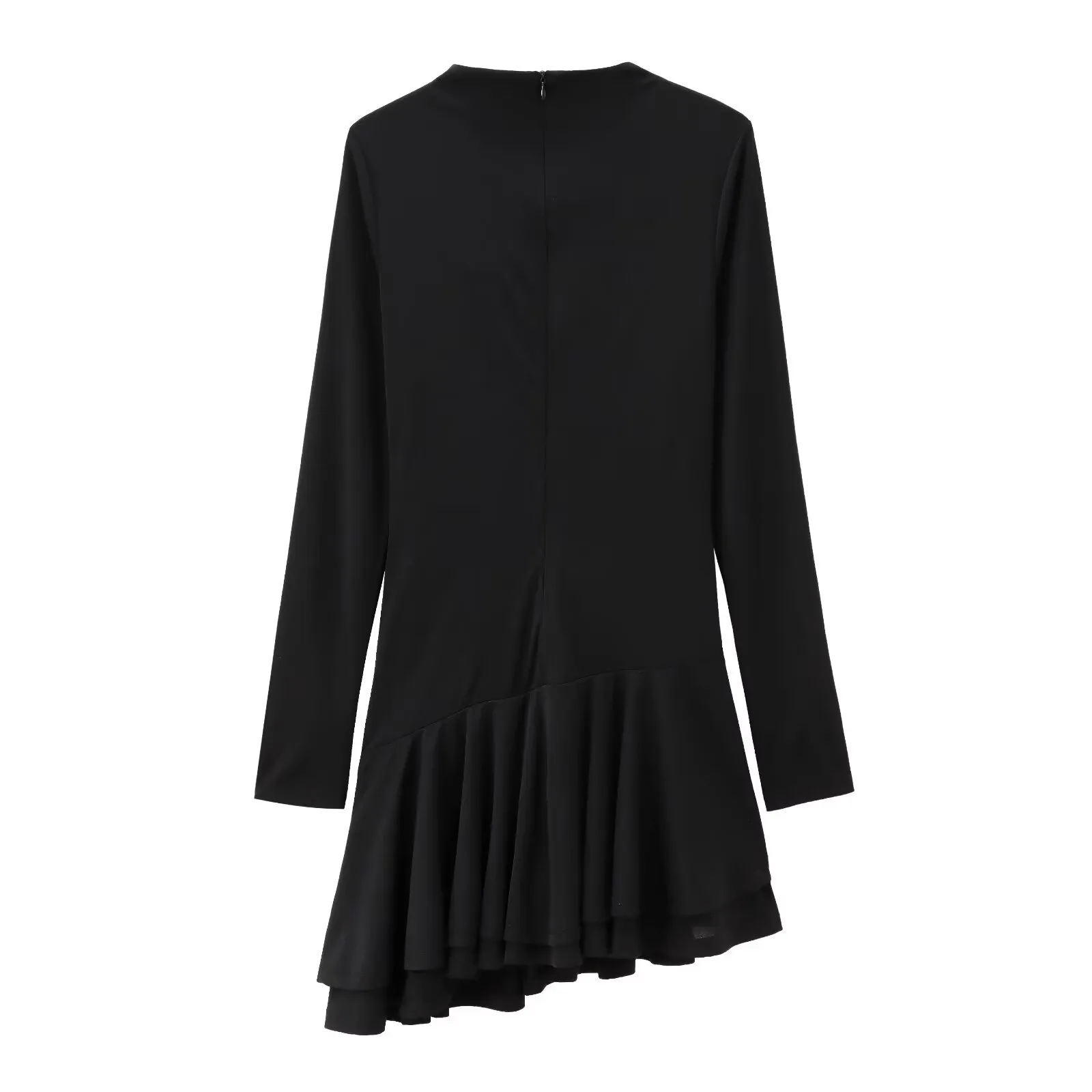 Women's Bodycon Dress Elegant Simple Style Round Neck Long Sleeve Solid Color Above Knee Holiday Daily display picture 2