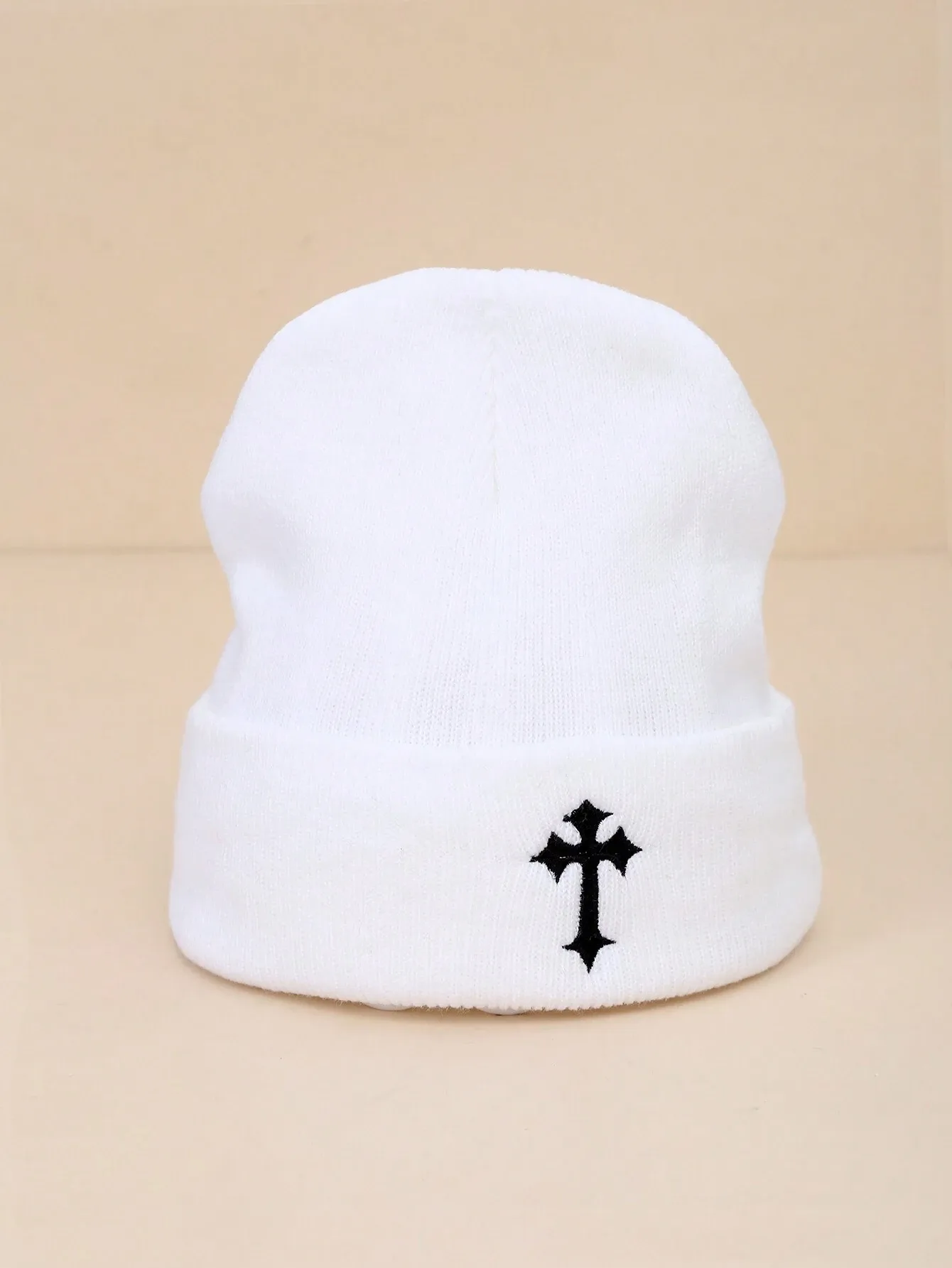 Unisex Simple Style Cross Eaveless Beanie Hat display picture 1