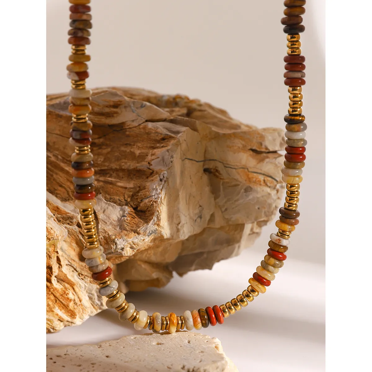 Simple Style Classic Style Geometric 304 Stainless Steel Artificial Crystal Wholesale Necklace display picture 14