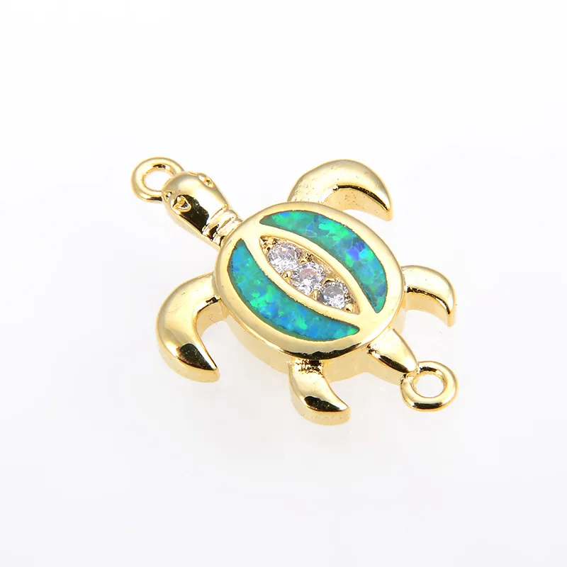 Copper 18K Gold Plated Polishing Plating Inlay Tortoise Opal Zircon Charms Bracelets display picture 8