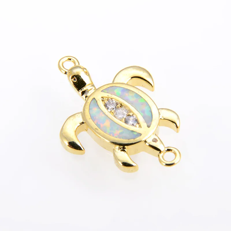 Copper 18K Gold Plated Polishing Plating Inlay Tortoise Opal Zircon Charms Bracelets display picture 19