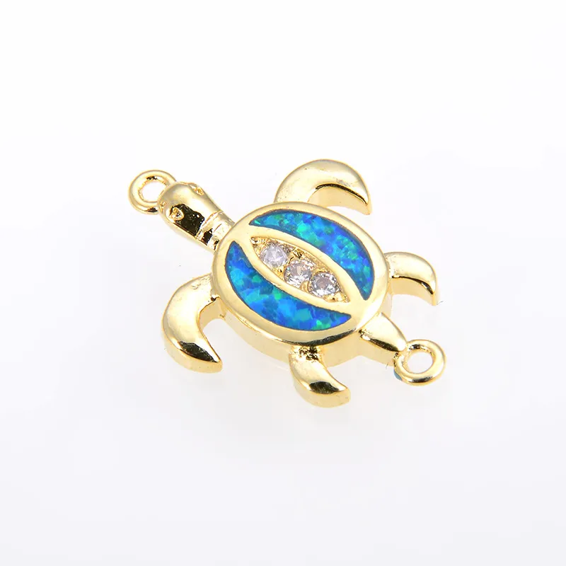 Copper 18K Gold Plated Polishing Plating Inlay Tortoise Opal Zircon Charms Bracelets display picture 5