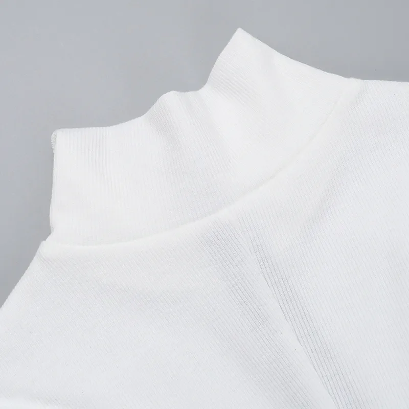 Women's Bodysuits Long Sleeve Bodysuits Zipper Contrast Binding Streetwear Color Block display picture 22