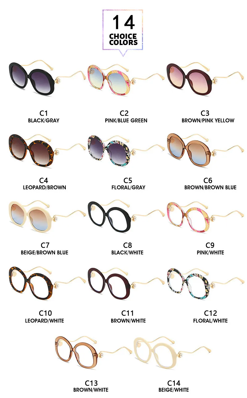Vacation Classic Style Streetwear Geometric Pc Round Frame Full Frame Glasses display picture 3