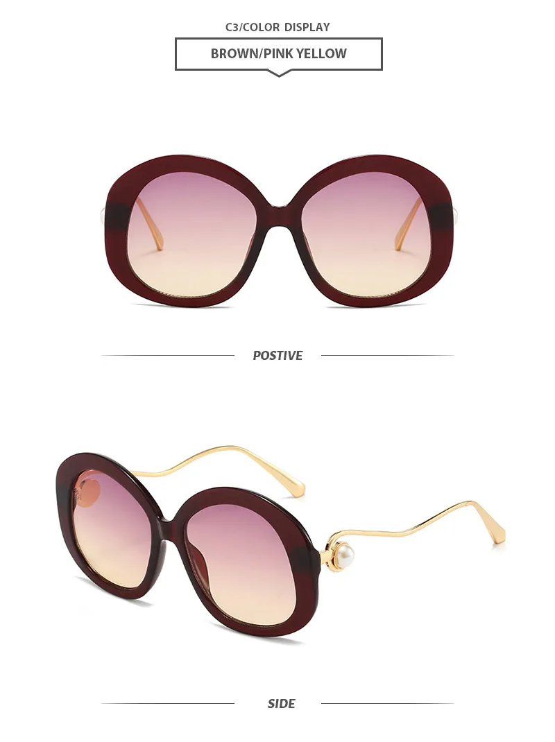Vacation Classic Style Streetwear Geometric Pc Round Frame Full Frame Glasses display picture 8
