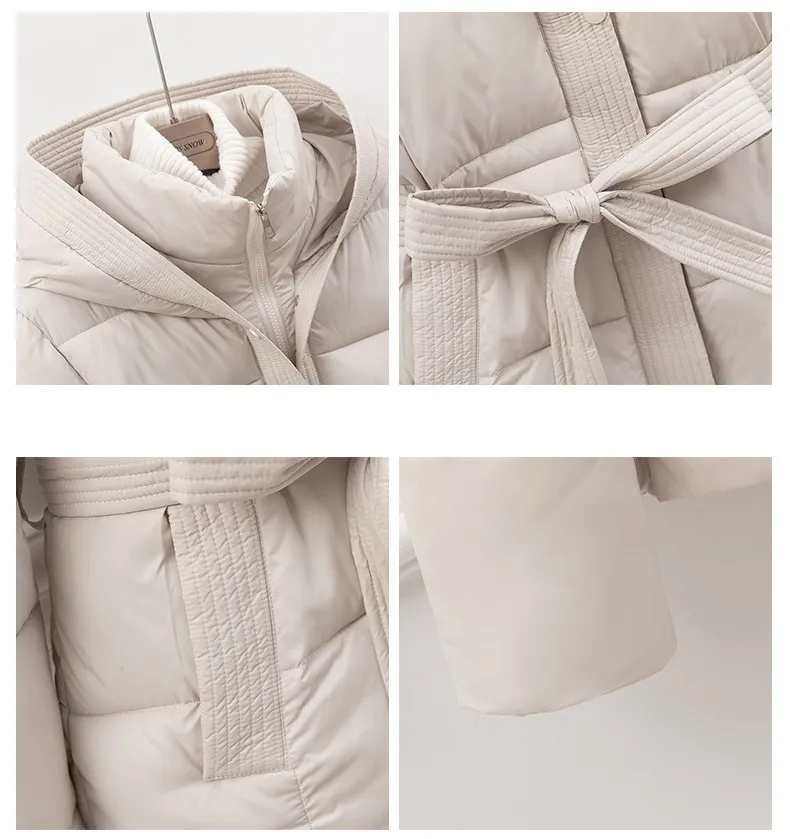 Women's Simple Style Solid Color Pocket Zipper Coat Cotton Clothes display picture 10