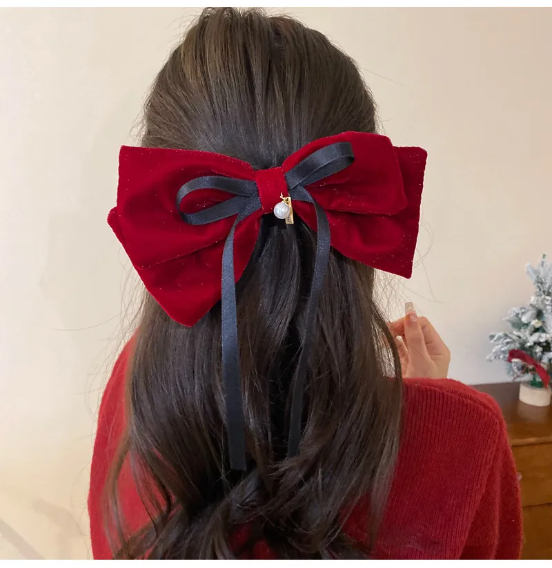 Women's Basic Bow Knot Cloth Hair Clip display picture 3