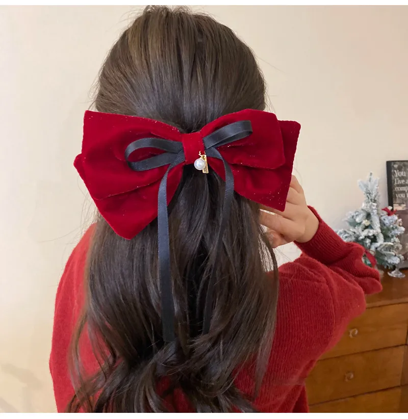 Women's Basic Bow Knot Cloth Hair Clip display picture 5
