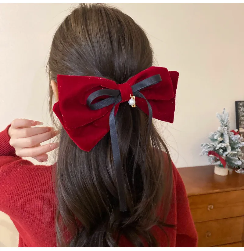 Women's Basic Bow Knot Cloth Hair Clip display picture 9