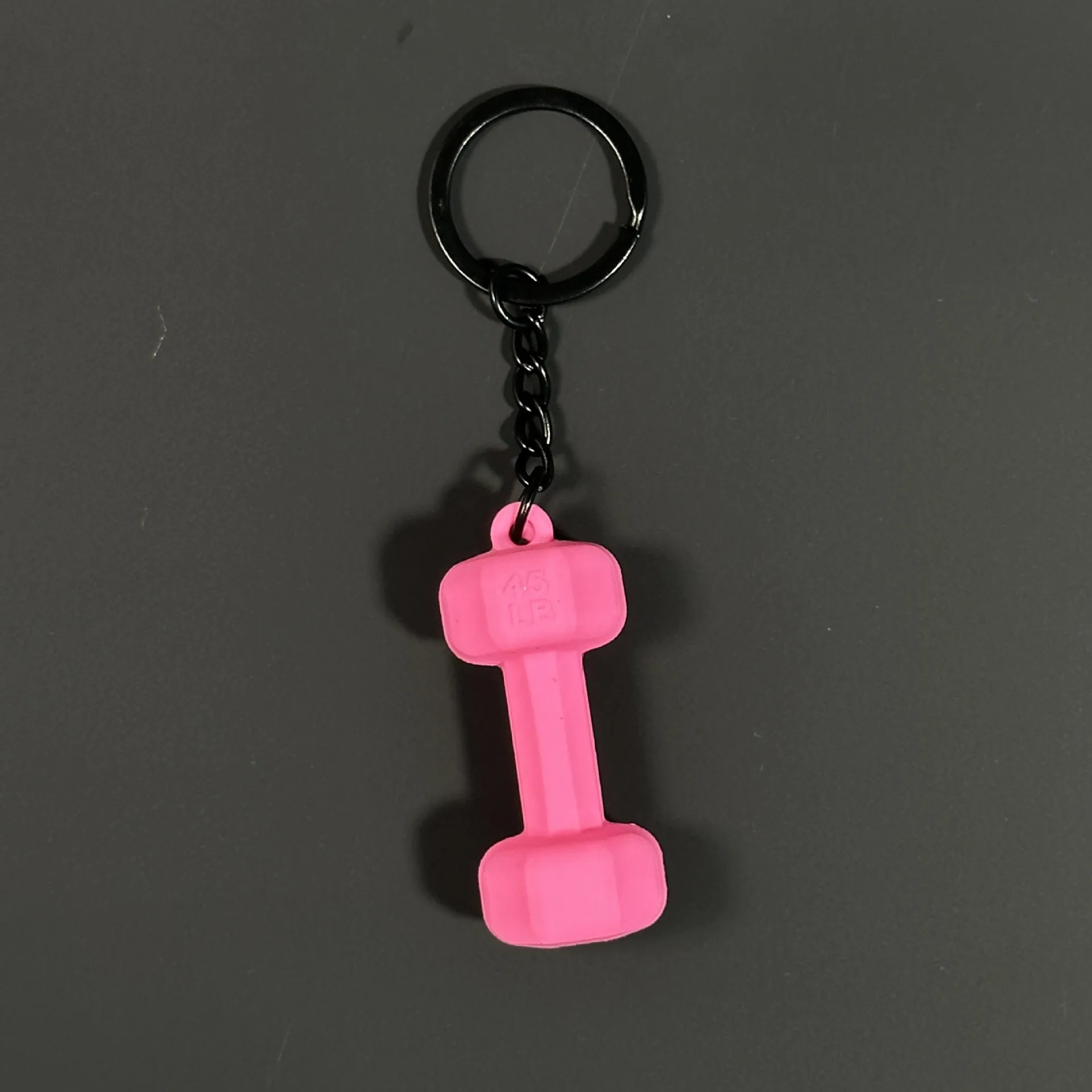 Removable Mini Large Barbell Fitness Series Thickened Keychain High Color Value Miu Bag Pendant Accessories Pendant display picture 26