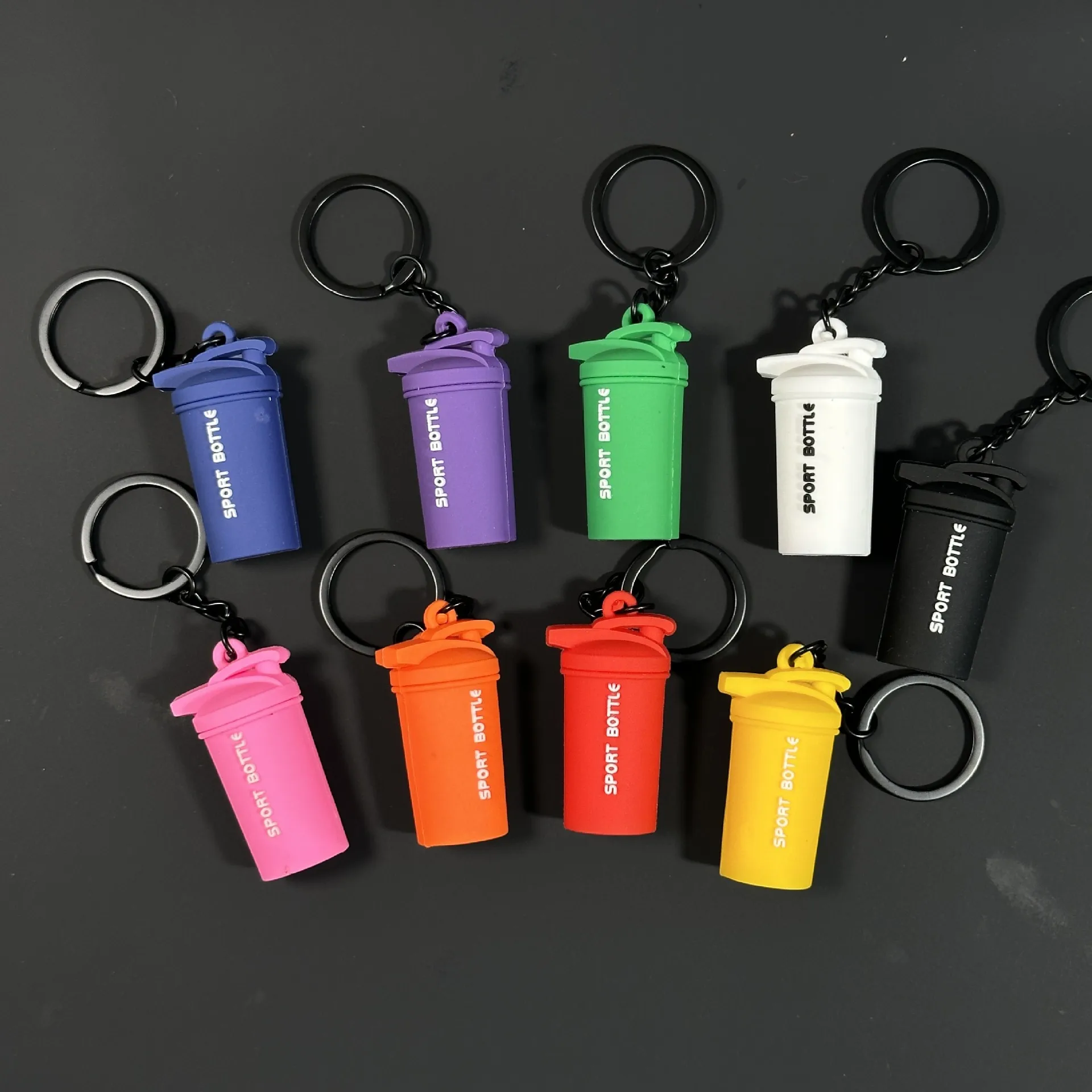 Removable Mini Large Barbell Fitness Series Thickened Keychain High Color Value Miu Bag Pendant Accessories Pendant display picture 17