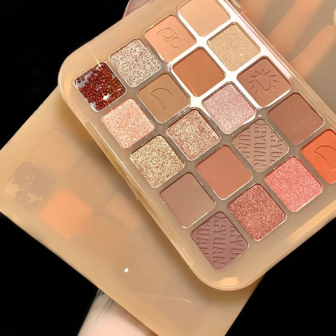 New Little Red Book Recommend Chestnut 20 Color Eyeshadow Plate Glitter Matte Pearlescent Milk Tea Earth Color Daily Cheap Student display picture 5