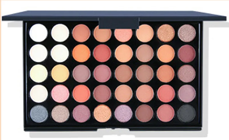 Pearlescent 40-color Eye Shadow Plate  Logo-free Eye Shadow Plastic This Europe And The United States Hot Spot Earth Color Beauty Makeup display picture 2
