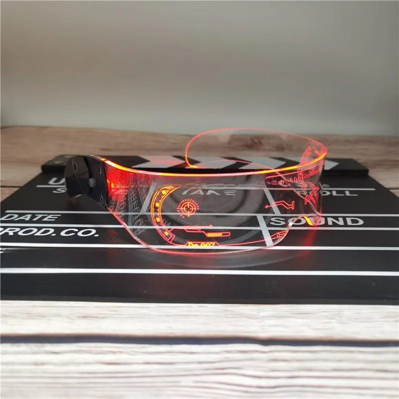 Led Colorful Luminous Glasses Bar Concert Music Festival KTV Performance Sci-fi Colorful Sunglasses Fashion Sunglasses display picture 3