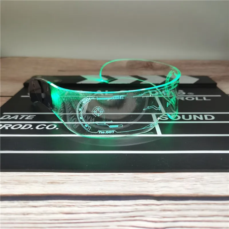 Led Colorful Luminous Glasses Bar Concert Music Festival KTV Performance Sci-fi Colorful Sunglasses Fashion Sunglasses display picture 9