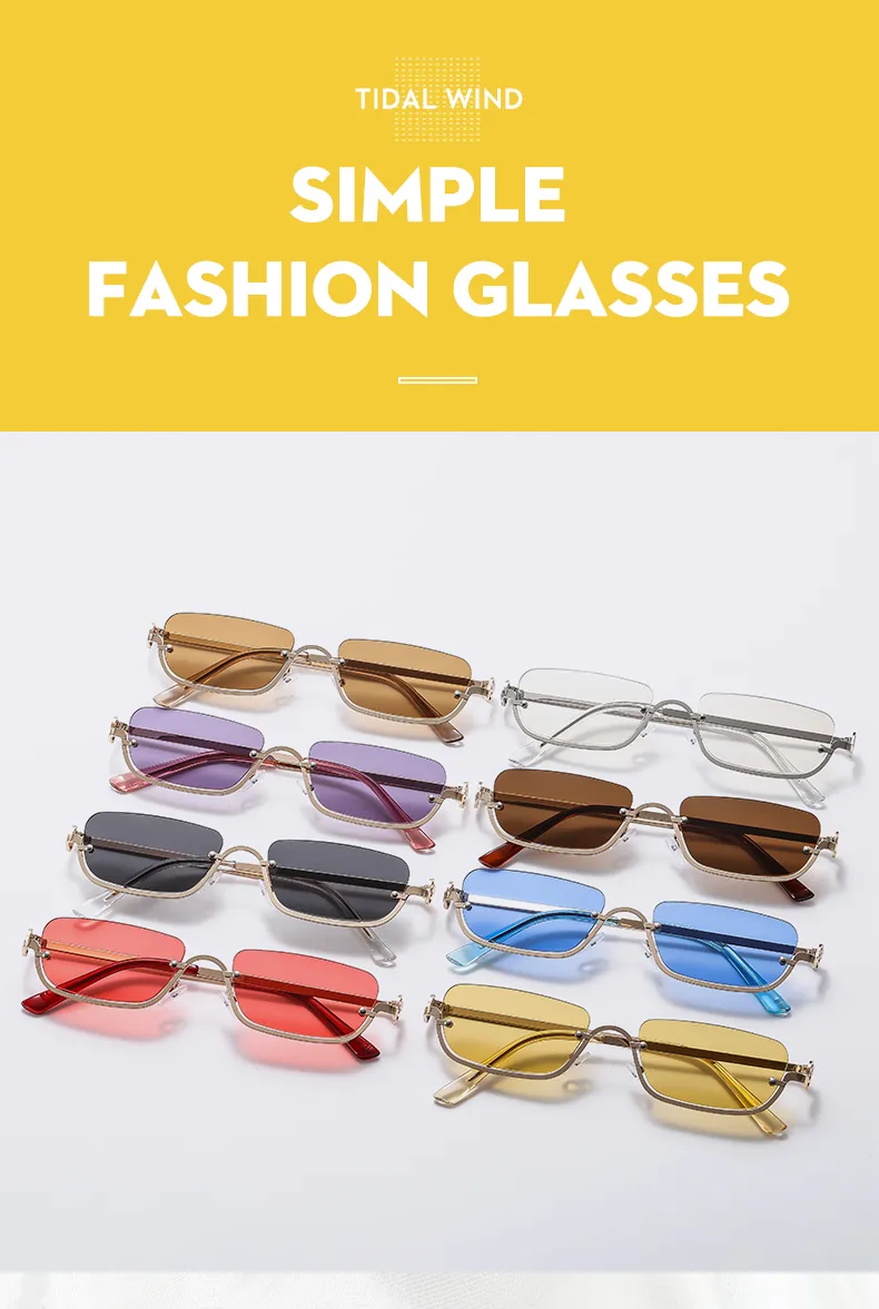 Casual Square Pc Square Half Frame Glasses display picture 16
