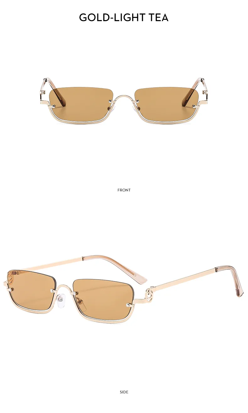 Casual Square Pc Square Half Frame Glasses display picture 10