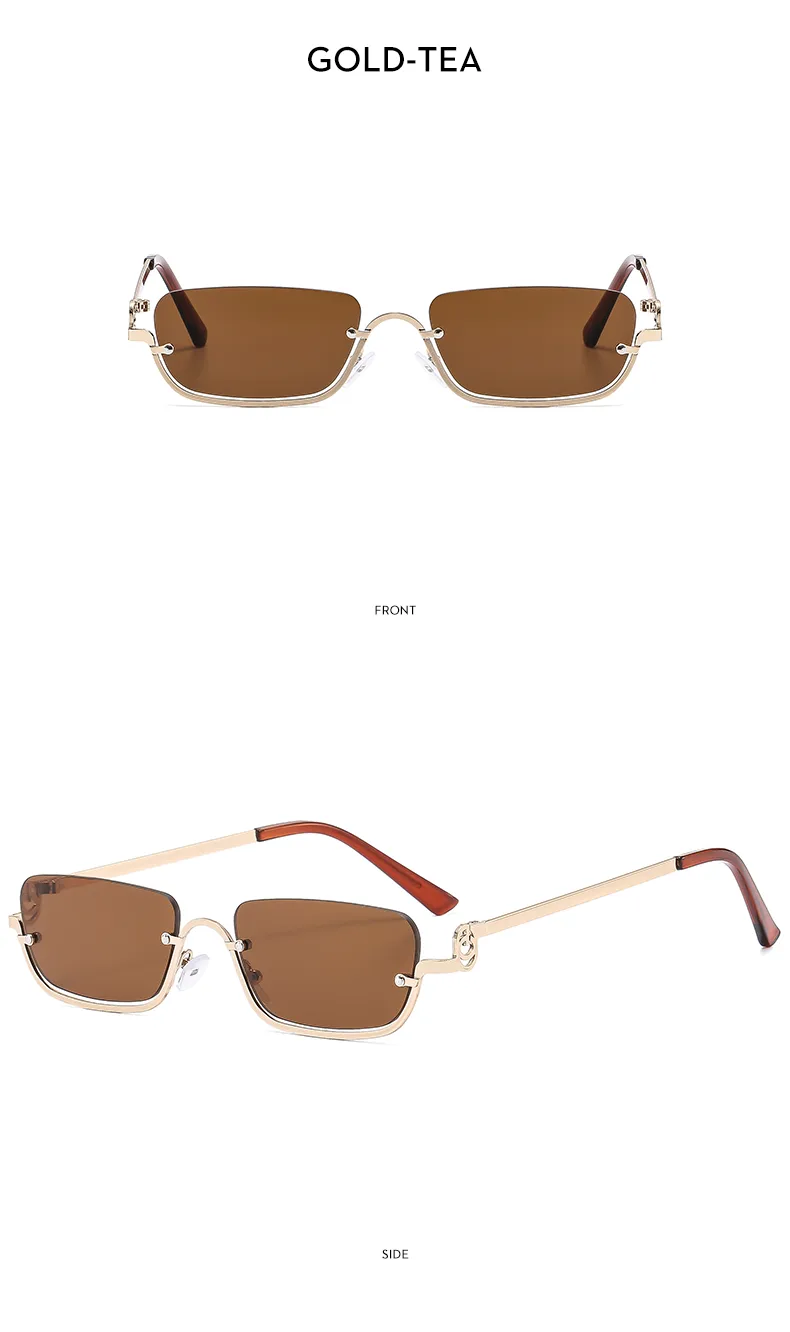 Casual Square Pc Square Half Frame Glasses display picture 6