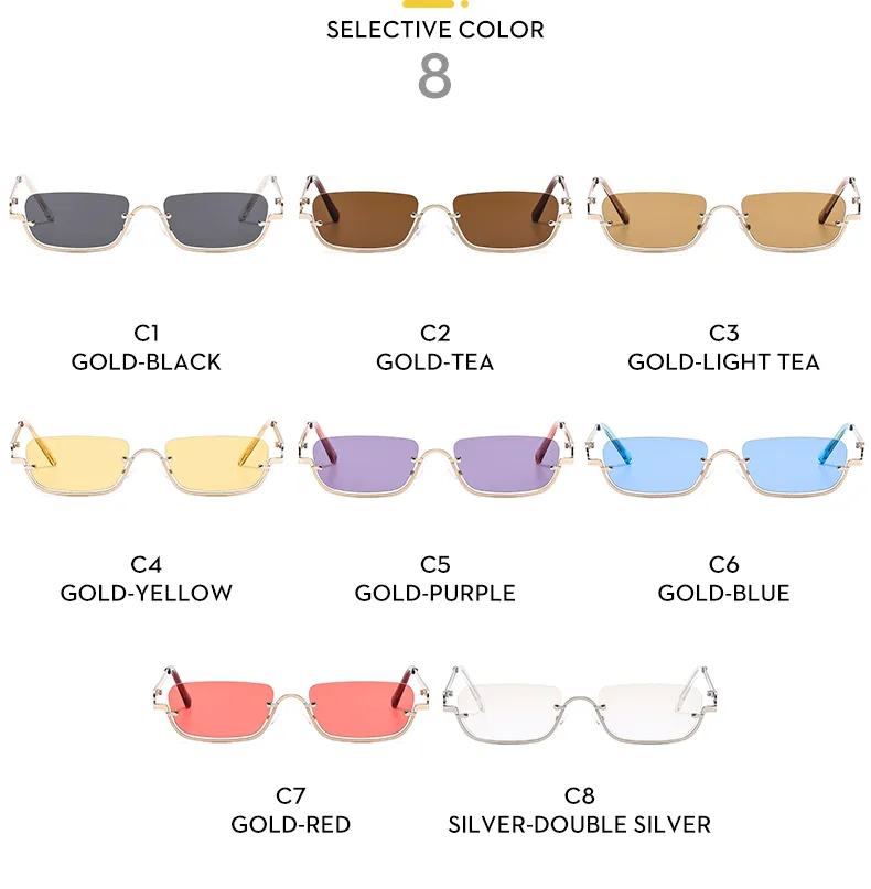 Casual Square Pc Square Half Frame Glasses display picture 7
