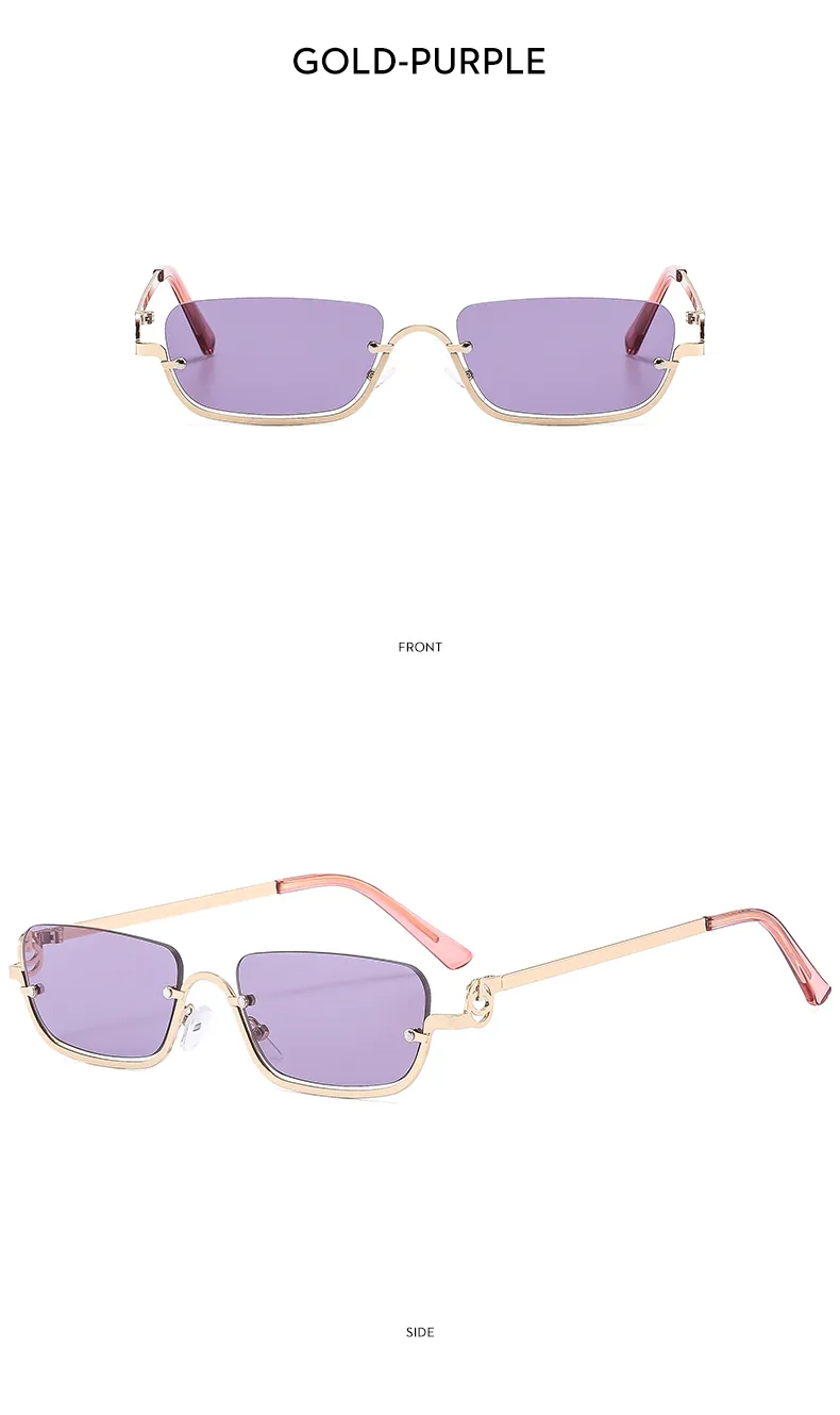 Casual Square Pc Square Half Frame Glasses display picture 12