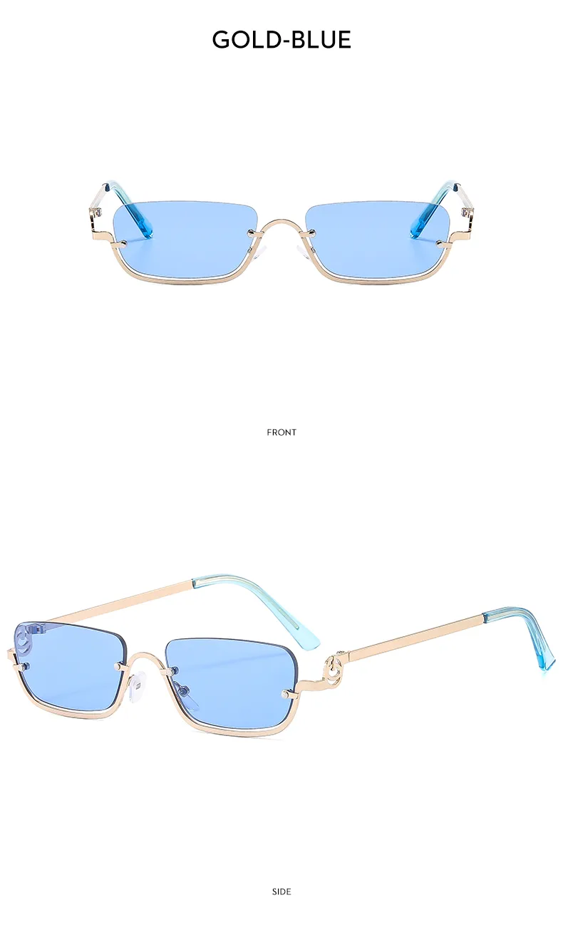 Casual Square Pc Square Half Frame Glasses display picture 11