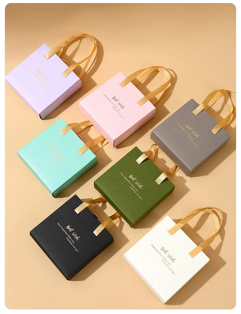 Portable Drawer Jewelry Box Bracelet Ring Earrings Necklace Bracelet Jewelry Packaging Box Jewelry Storage Soft Box display picture 7