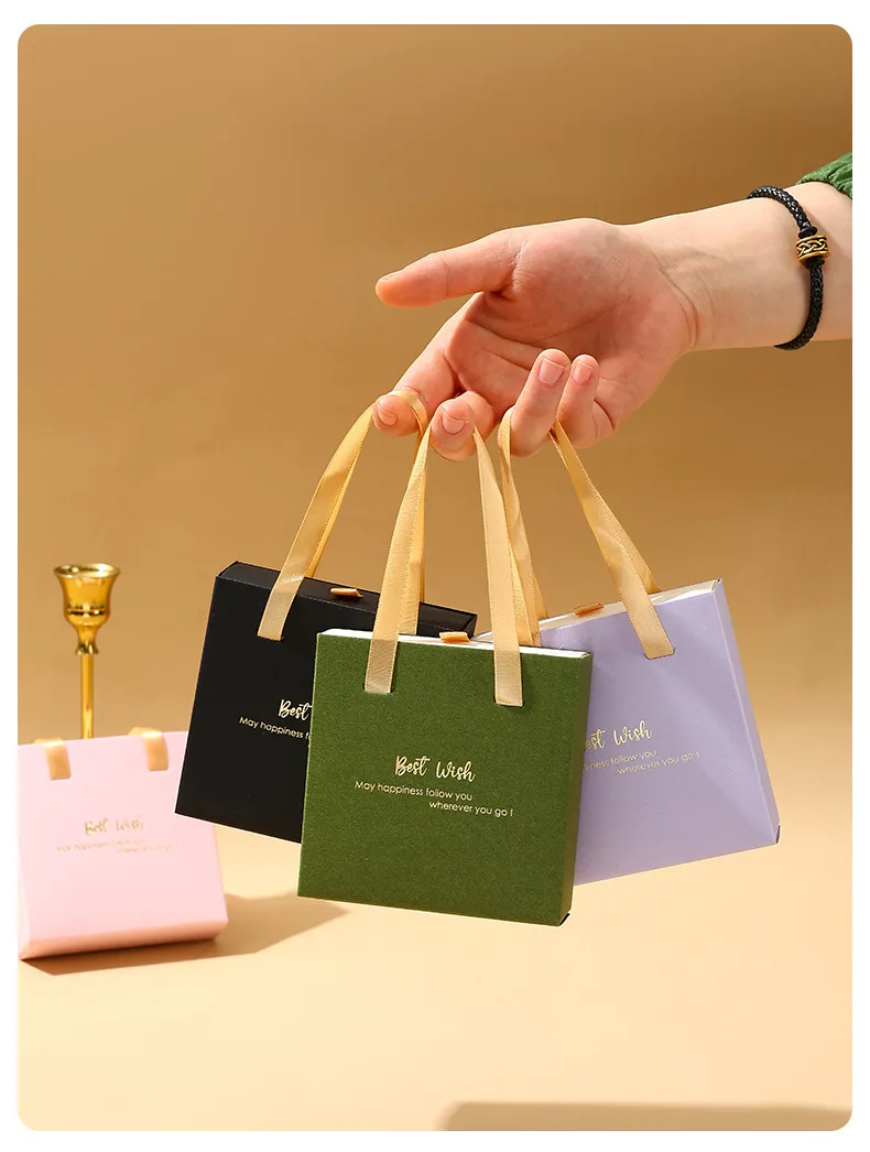Portable Drawer Jewelry Box Bracelet Ring Earrings Necklace Bracelet Jewelry Packaging Box Jewelry Storage Soft Box display picture 8