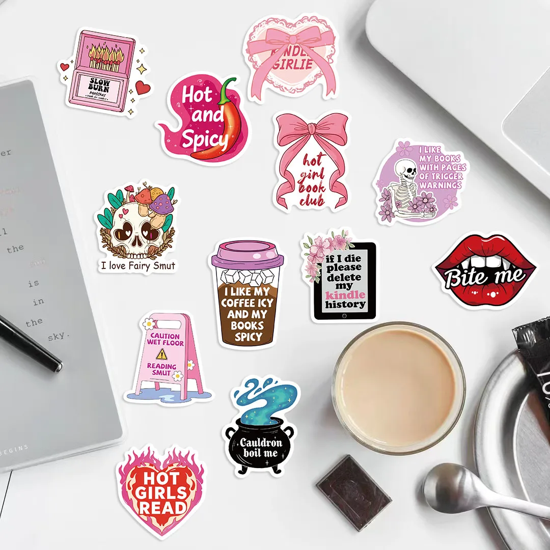 A Variety Of 50 Cartoon Reading Books Smut Graffiti Stickers Decorative Guitar Notebook Luggage DIY Wholesale display picture 6