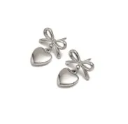 1 Pair Simple Style Bow Knot 304 Stainless Steel 18K Gold Plated Earrings display picture 40