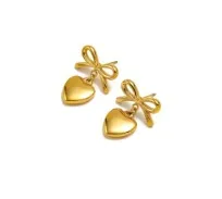 1 Pair Simple Style Bow Knot 304 Stainless Steel 18K Gold Plated Earrings display picture 41