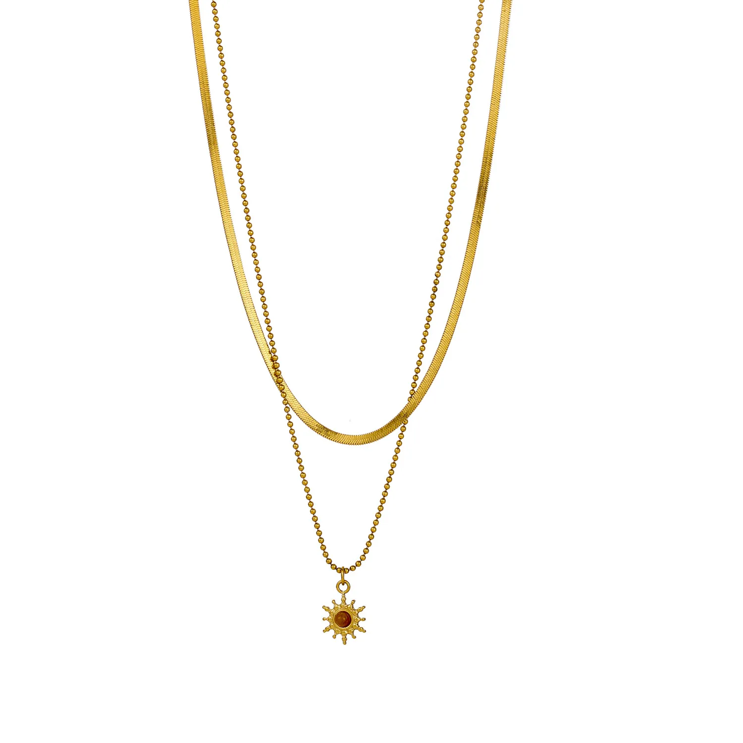 Wholesale Jewelry Elegant Simple Style Rose 304 Stainless Steel Pendant Necklace display picture 11