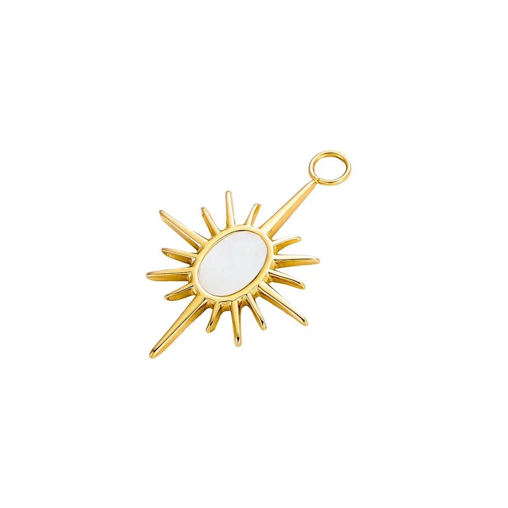 1 Piece 18 * 27mm 304 Stainless Steel Shell 14K Gold Plated Star Polished Pendant Jewelry Accessories display picture 1
