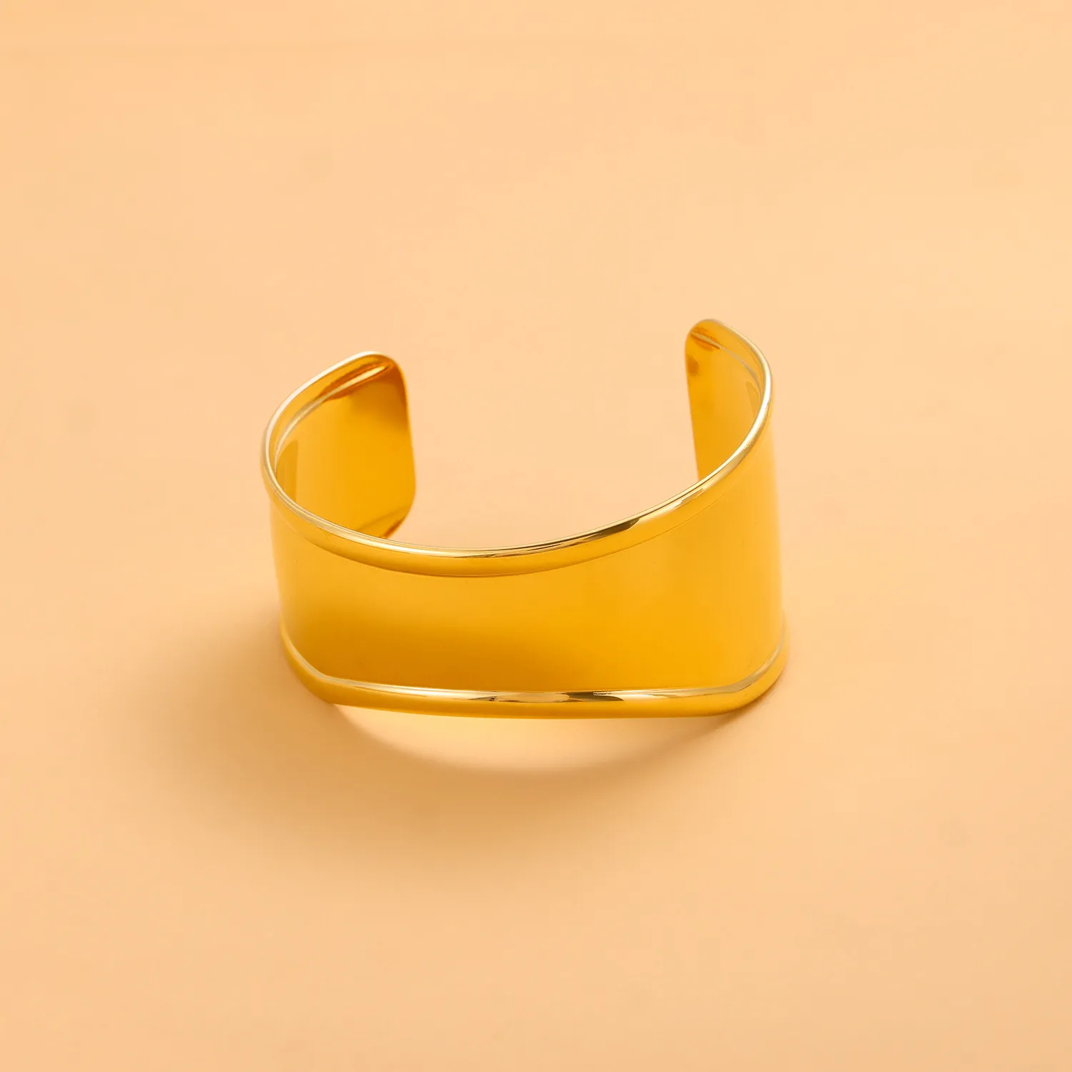 Simple Style Asymmetrical Irregular 304 Stainless Steel Bangle In Bulk display picture 5